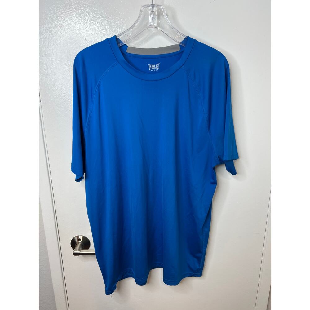 Everlast Sport Men's Short Sleeve Moisture Wicking T-Shirt Blue ~ Size 2XL